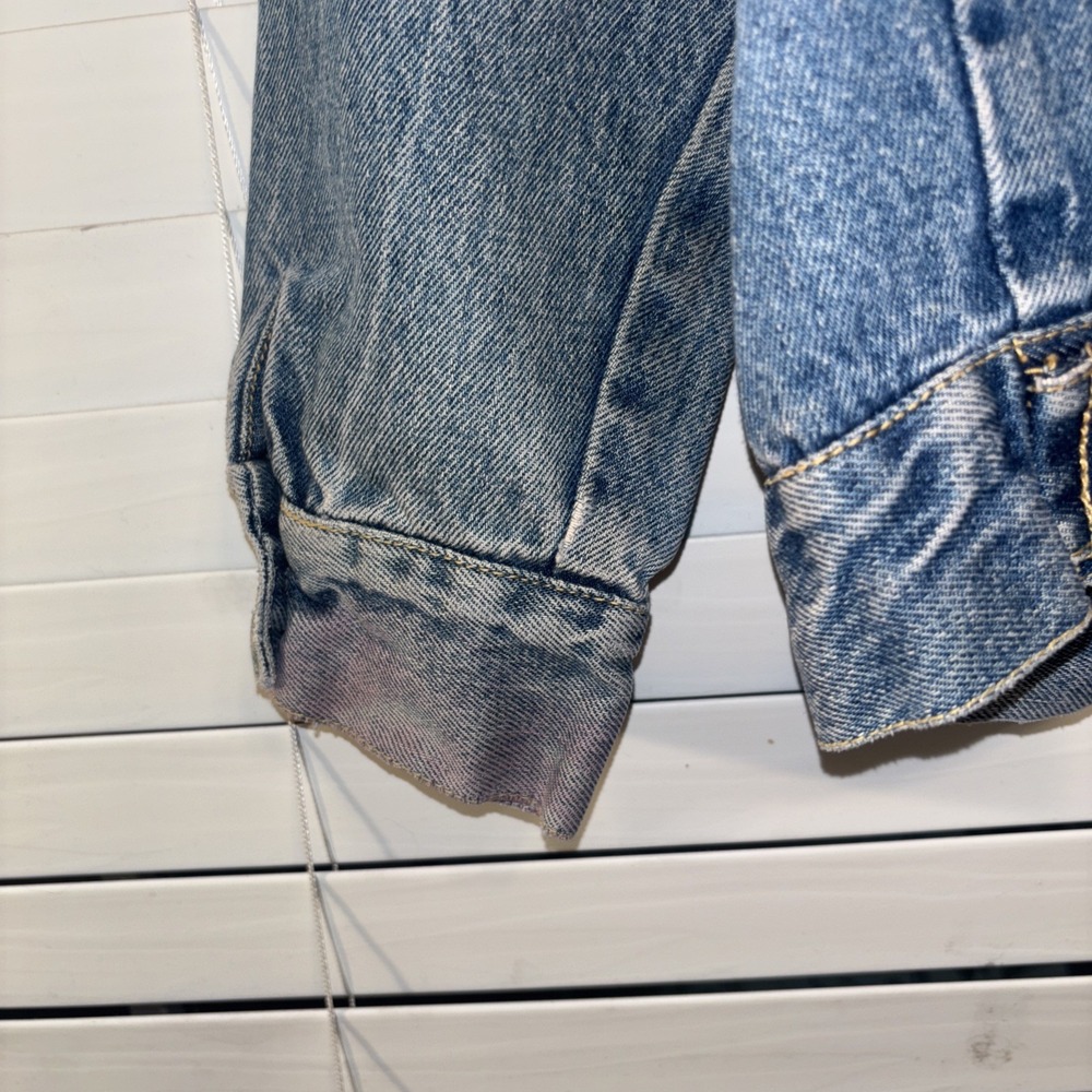 Vintage Guess Denim Jean Jacket Georges Marciano Design USA Size L 80's Seephoto - Picture 7 of 11